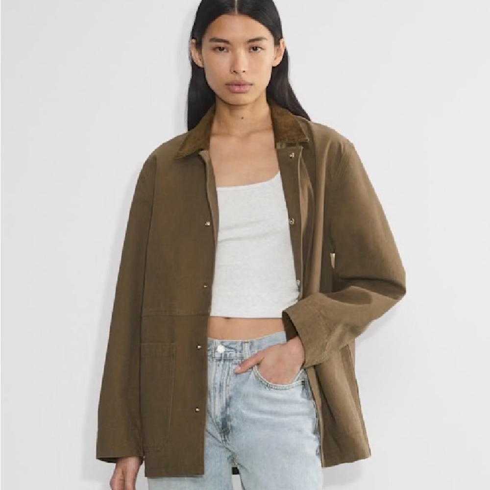 Aritzia TNA Edison Chore Jacket in Brown Size M